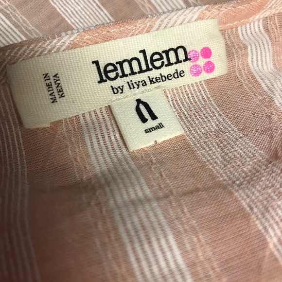 NWOT Lemlem Nefasi Striped Cotton Blend Blouse - Picture 13 of 14